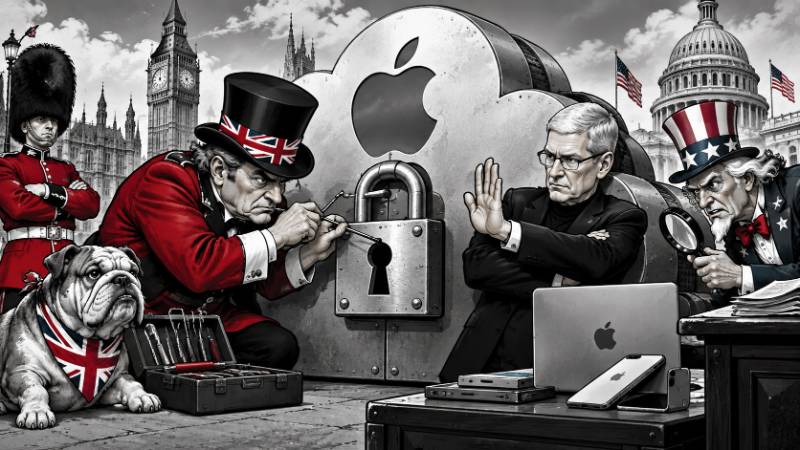 Grafik: Apple gegen London - Bitte Hintertür geheim halten