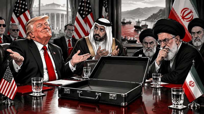 Grafik: Trump und Iran - Willkommen in der Nichts-Diplomatie