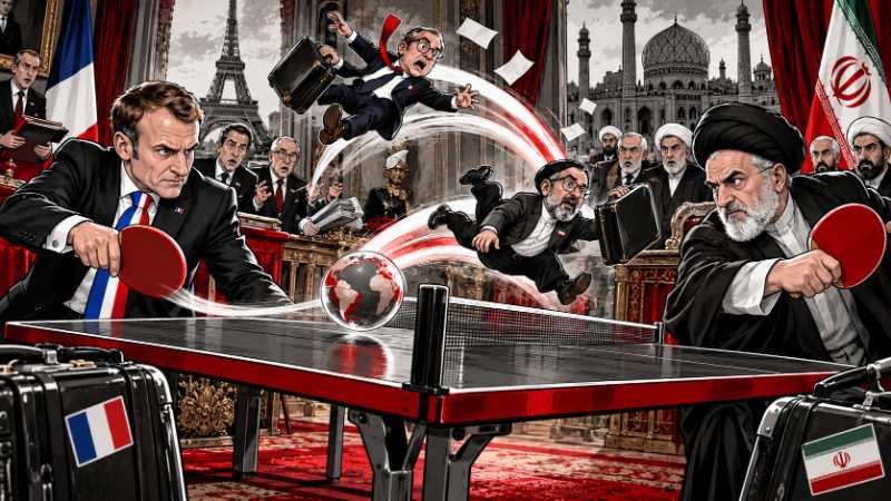 Grafik: Paris und Teheran spielen Botschafter-Pingpong