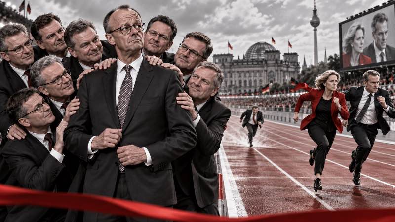 Grafik: CDU steht hinter Merz – ziemlich weit hinter ihm
