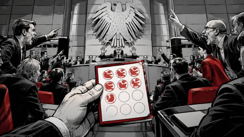Grafik: Treuepunkte für Debatten im Bundestag
