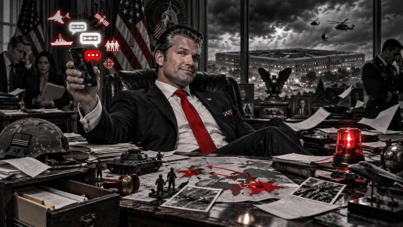 Grafik: Hegseth - Stets bemüht, Geheimnisse zu teilen