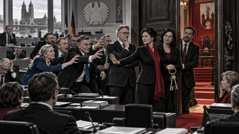 Grafik: BSW und AfD - Zusammenarbeit mit Sicherheitsabstand