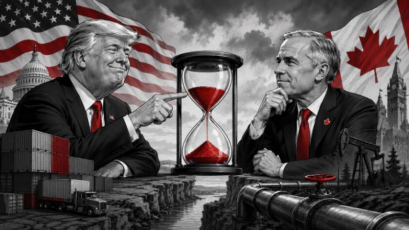 Grafik: Trump gibt Kanada drei Tage Zollurlaub