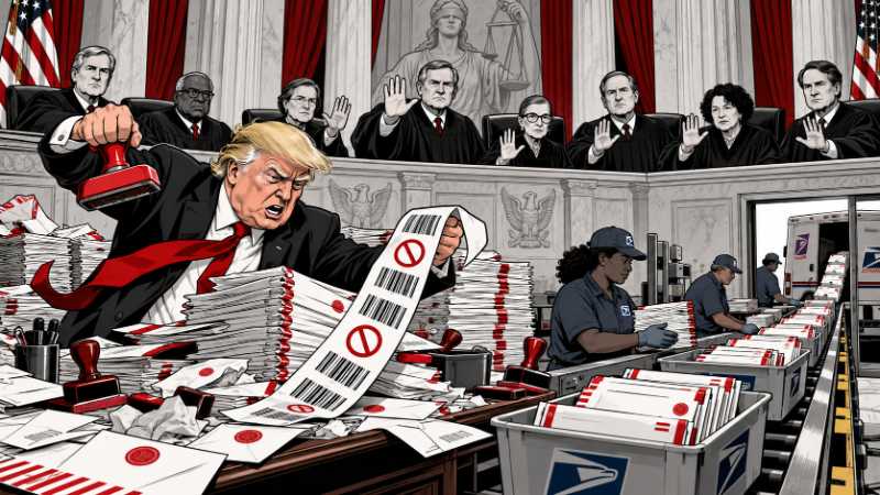 Grafik: Trump, Briefwahl und das gescheiterte Demokratie-Update